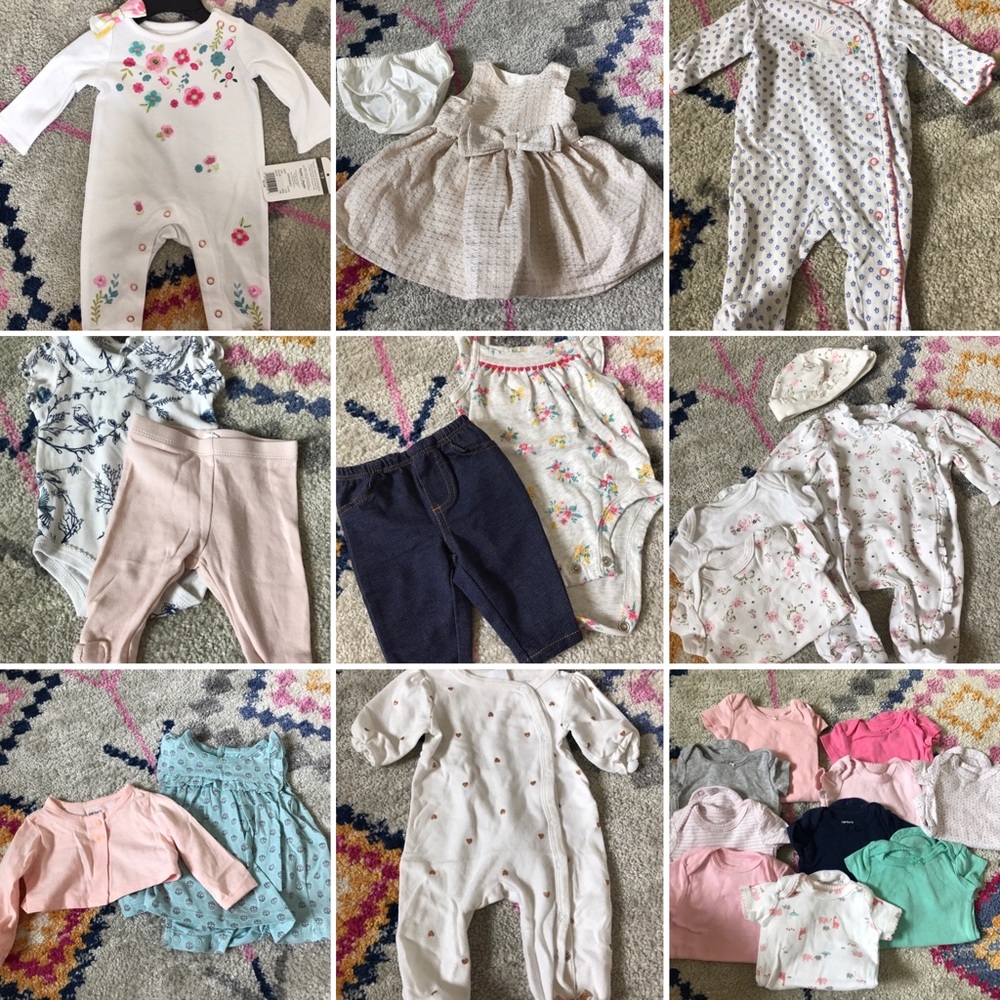 Newborn baby girl lot
